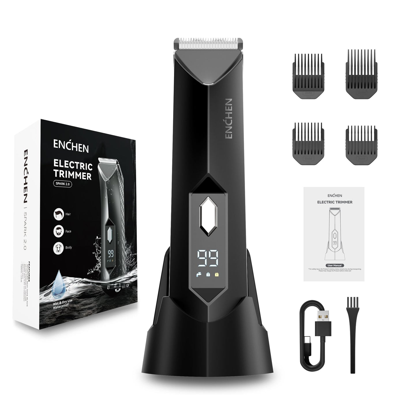 Professional Hair Clippers For Men Electric Pubic Hair Trimmer Groin  Body Groomer Ball Shaver Clip 10