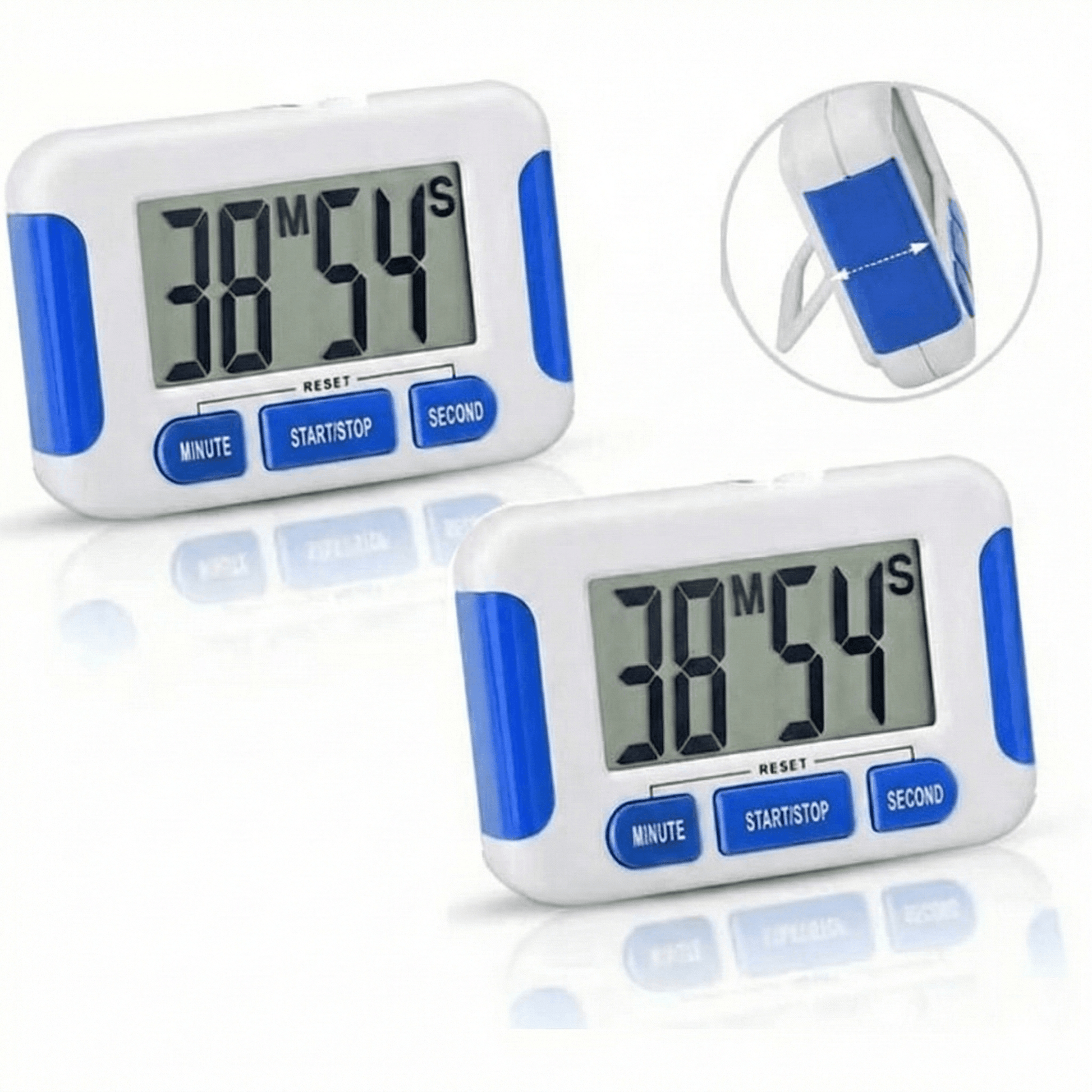 Digital Kitchen Timer Magnetic LCD with Loud Alarm, Count Down Clock for Cooking, Egg Timing, Studying & Workouts
