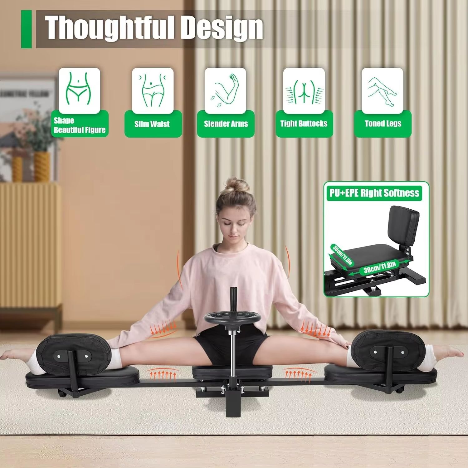 Heavy Duty Leg Stretcher Machine For Yoga Splits  Gymnastics Flexibility Home Gym Training Fitness  1