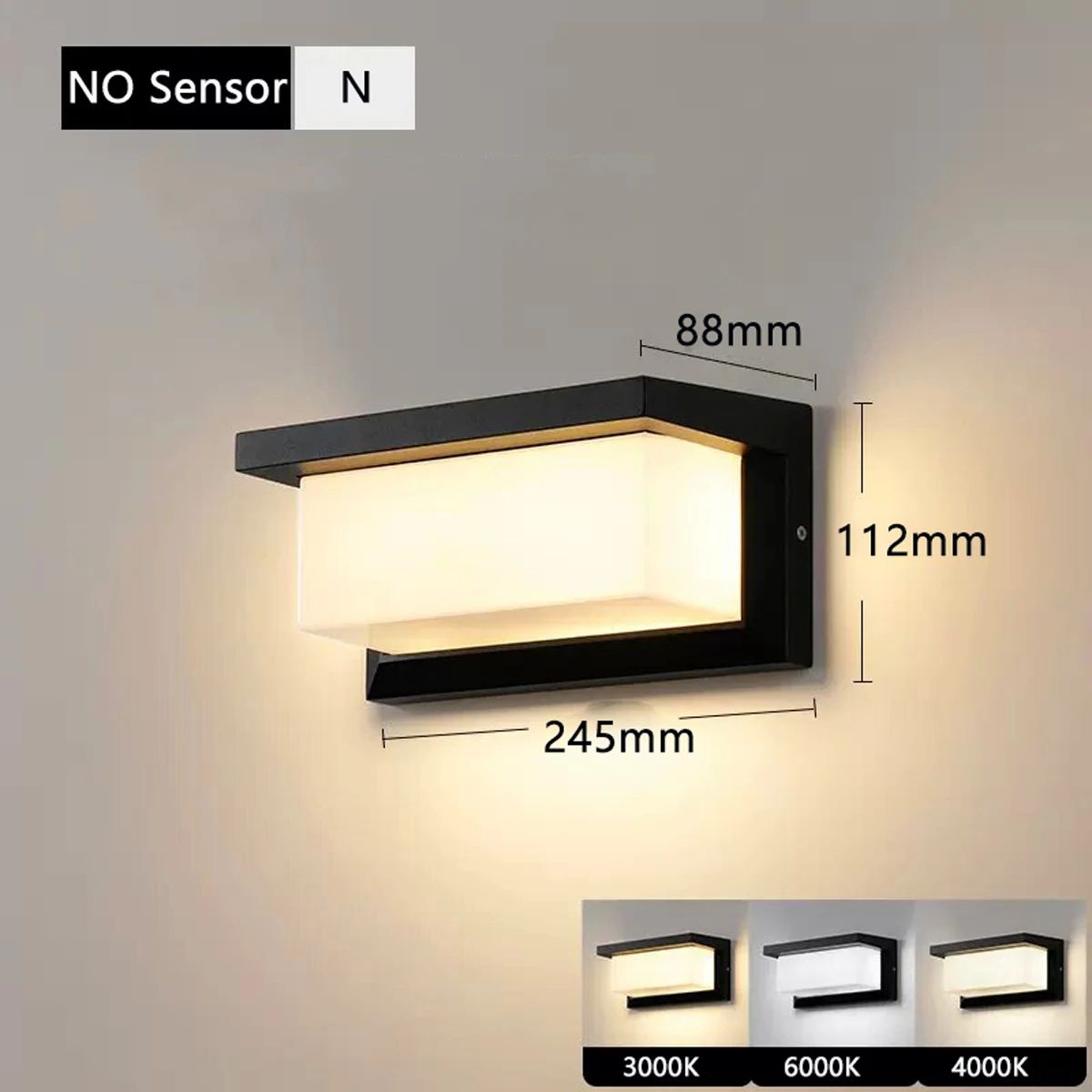 Waterproof IP65 Motion Sensor LED Outdoor Wall Light Porch Balcony Garden Lamp  Outdoor Lighting 3