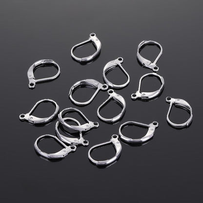 100PCS Genuine 925 Sterling Silver Jewellery Components Handmade Beading Findings Earring Hooks Lev 3