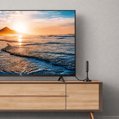Long Range Indoor HDTV Antenna, Upgraded Digital HD TV Antenna with Signal Booster, Reception for Free Local Channels