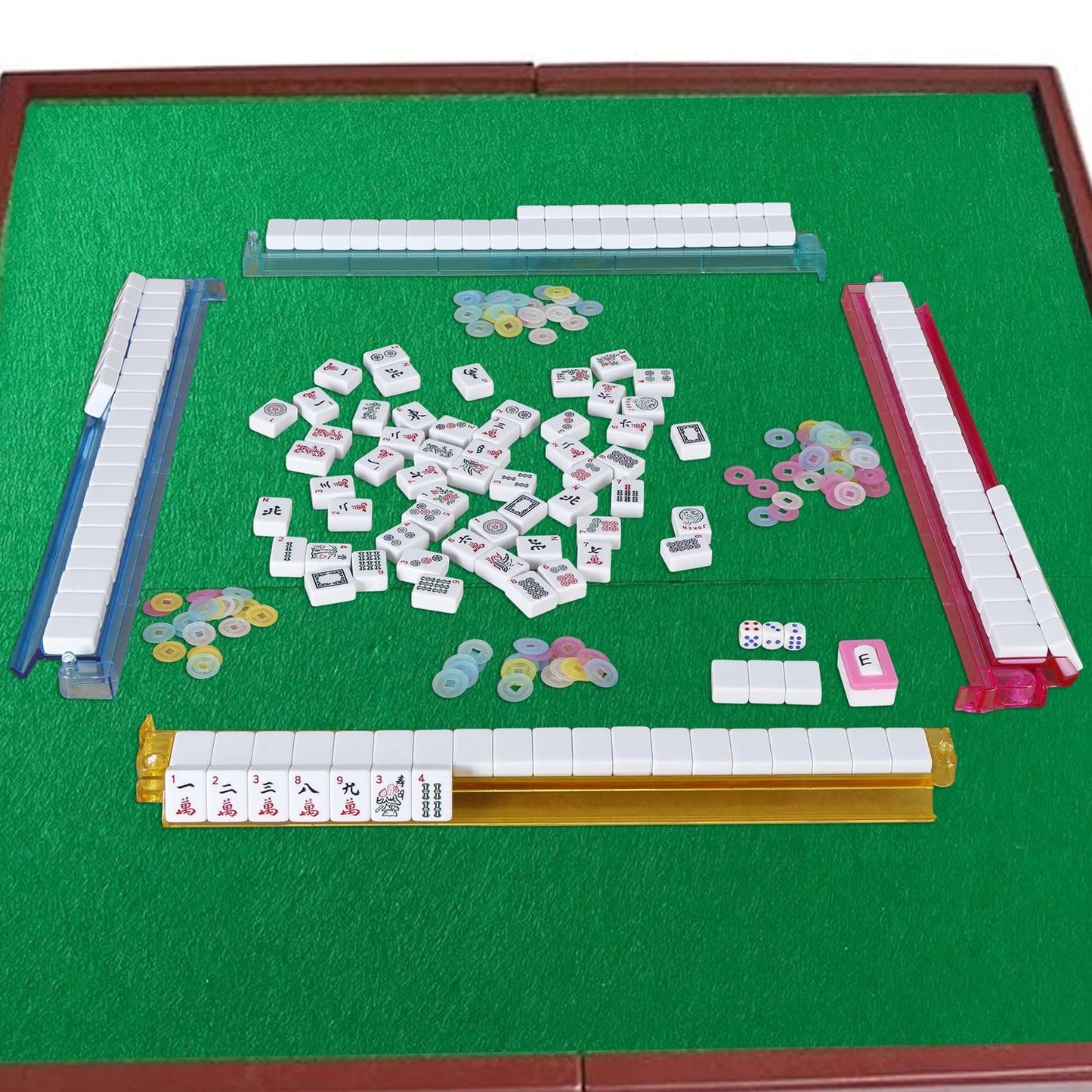 Premium American Mahjong Set With 166 Tiles 4 PushersRacks  Portable Carry Bag 3
