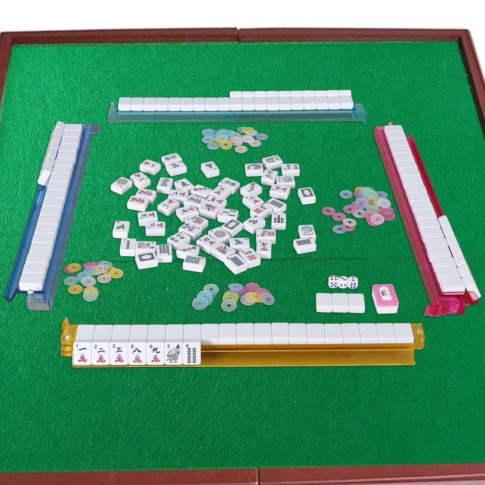 Premium American Mahjong Set With 166 Tiles 4 PushersRacks  Portable Carry Bag 3
