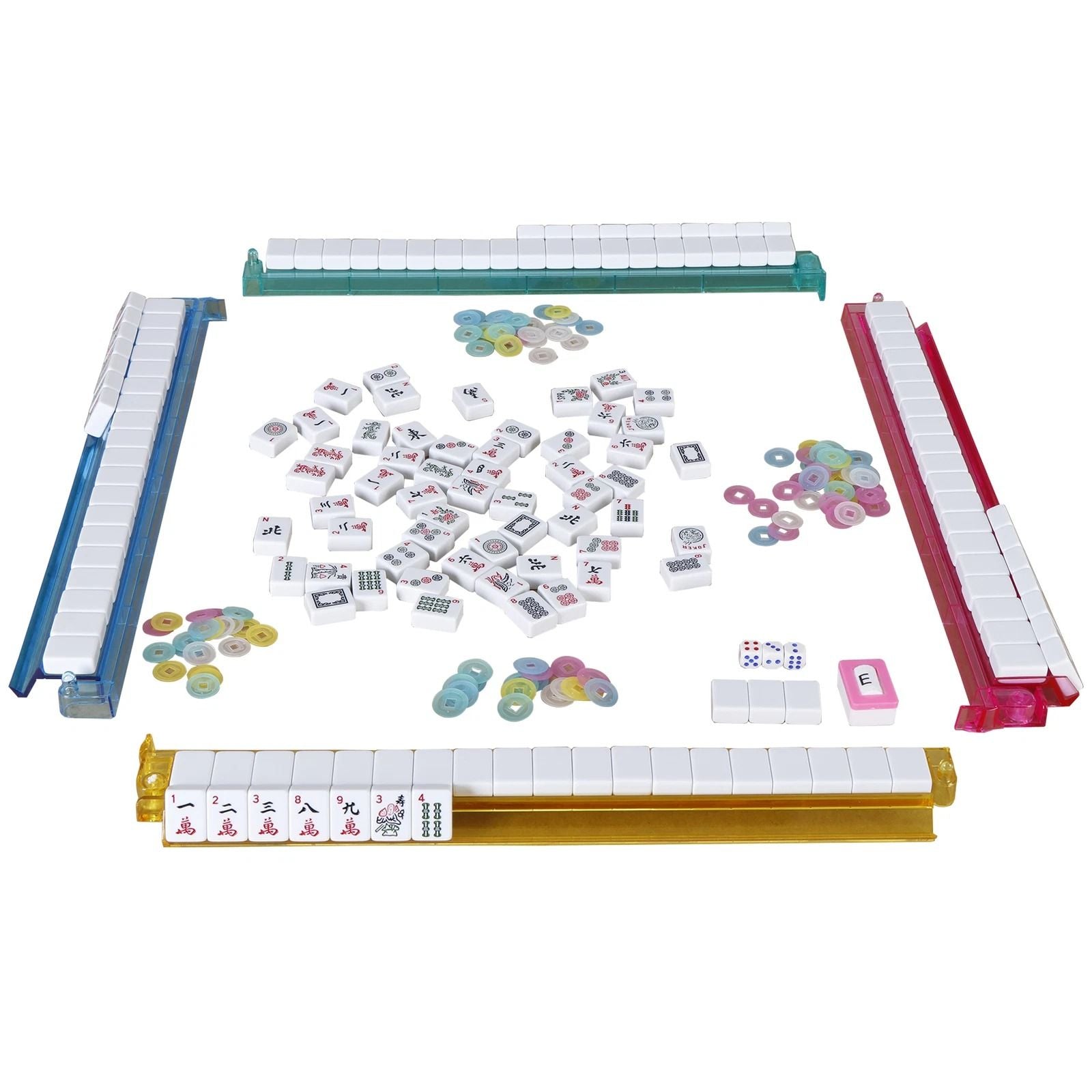 Premium American Mahjong Set With 166 Tiles 4 PushersRacks  Portable Carry Bag 8