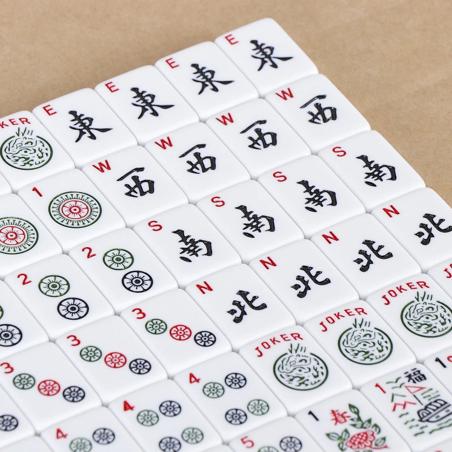 Premium American Mahjong Set With 166 Tiles 4 PushersRacks  Portable Carry Bag 12