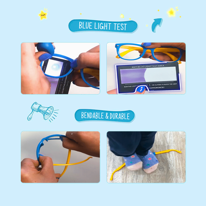 Comfortable blue light blocking glasses for school