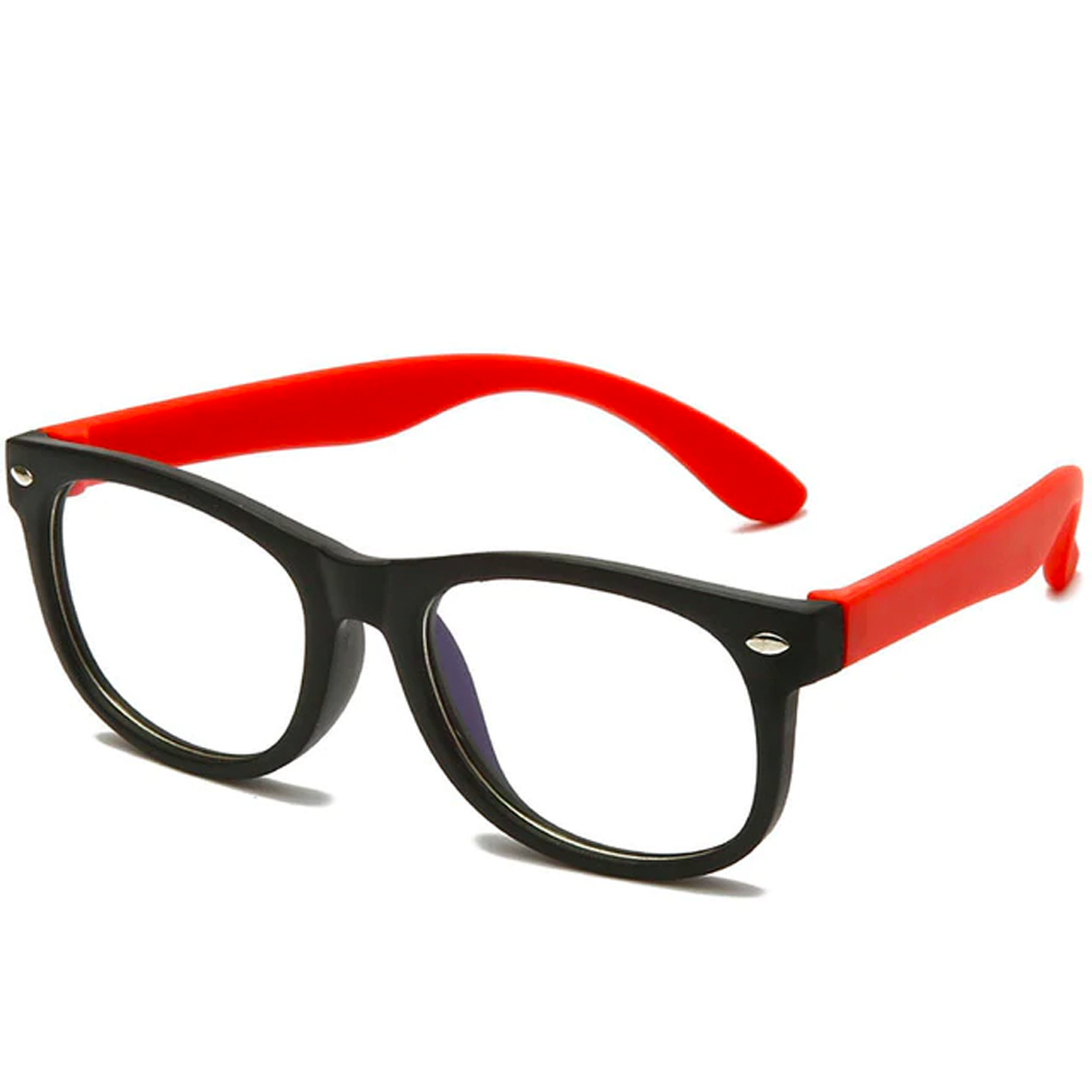 Colorful blue light blocking glasses for active children