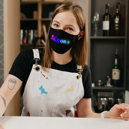 Customizable LED masks with mobile app control