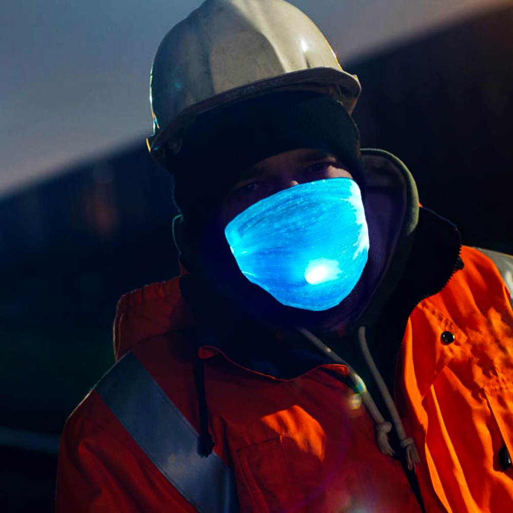 Comfortable illuminated face protection