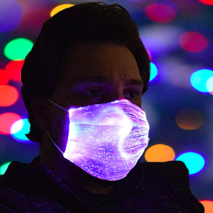 USB rechargeable LED mask for parties