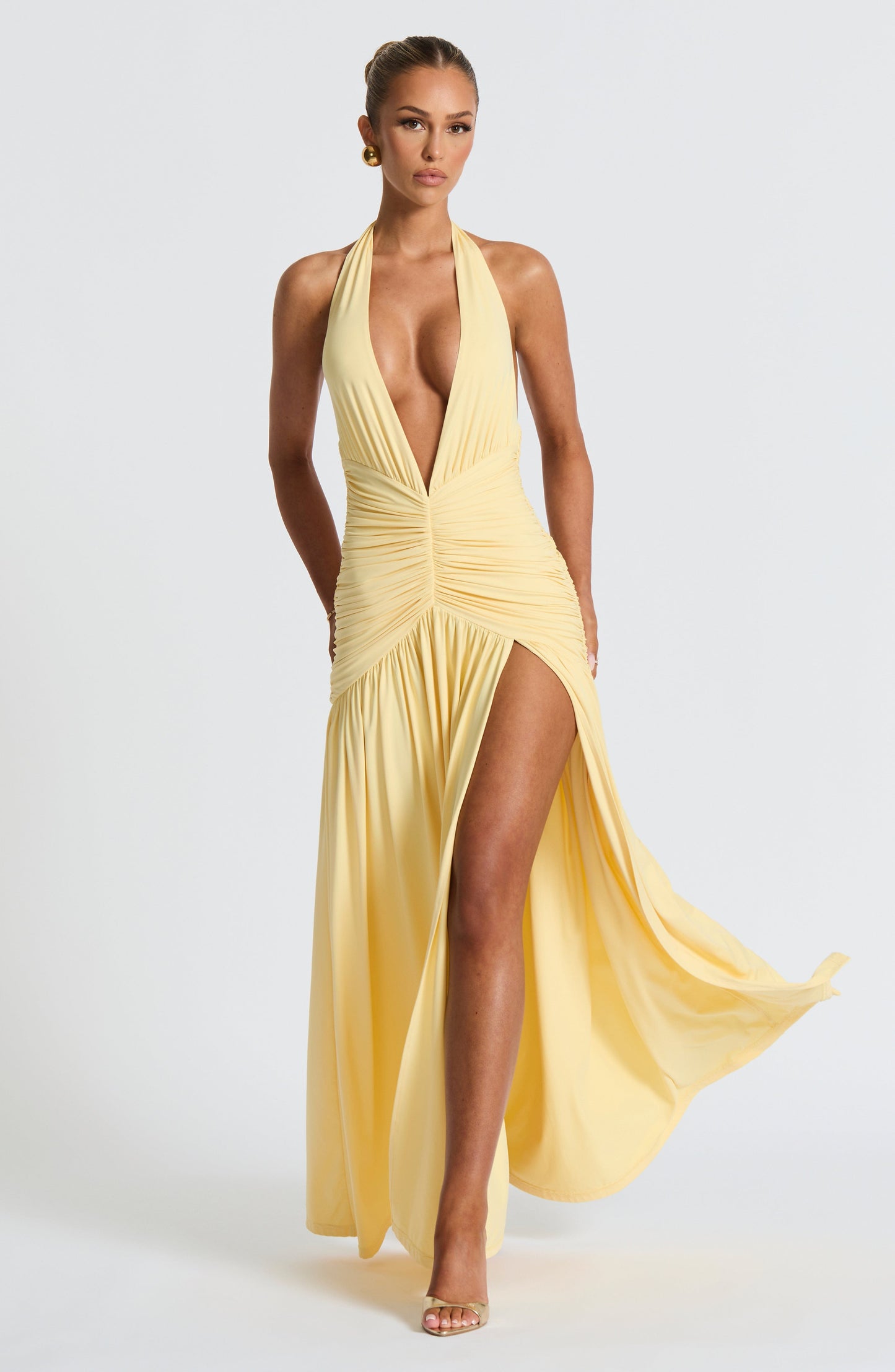 Melania Maxi Dress Lemon