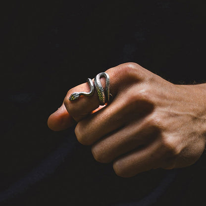 Metallic Adjustable Snake Ring 1