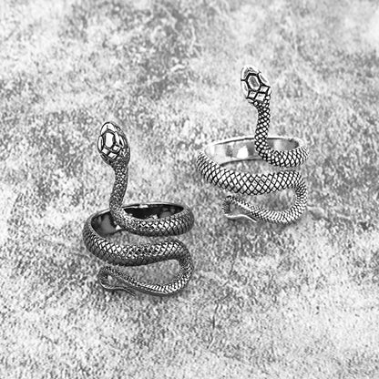 Metallic Adjustable Snake Ring 2