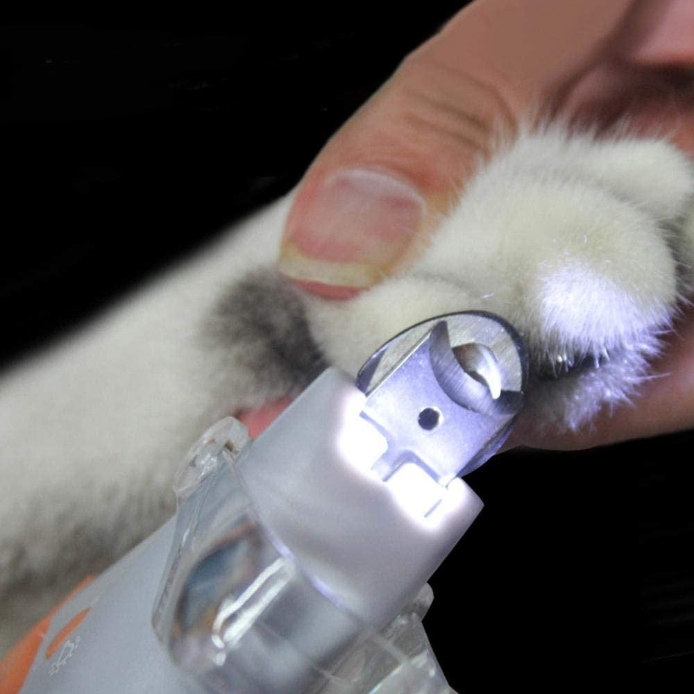 LED Pet Nail Clipper with Magnifier  Best Lighted Dog  Cat Clippers