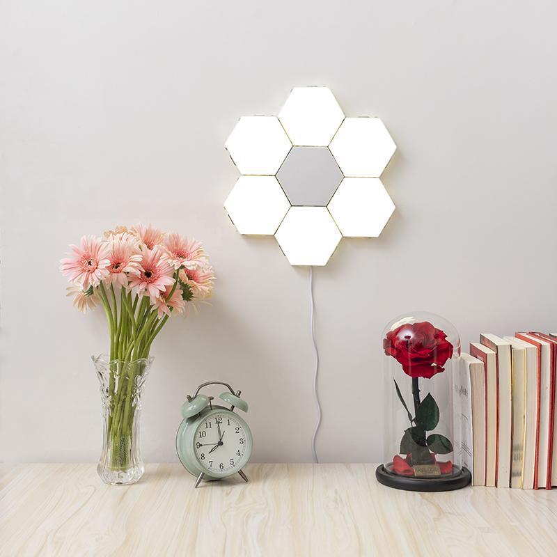 Hexagon Modular Touch LED Tile Lights Set of 5 2