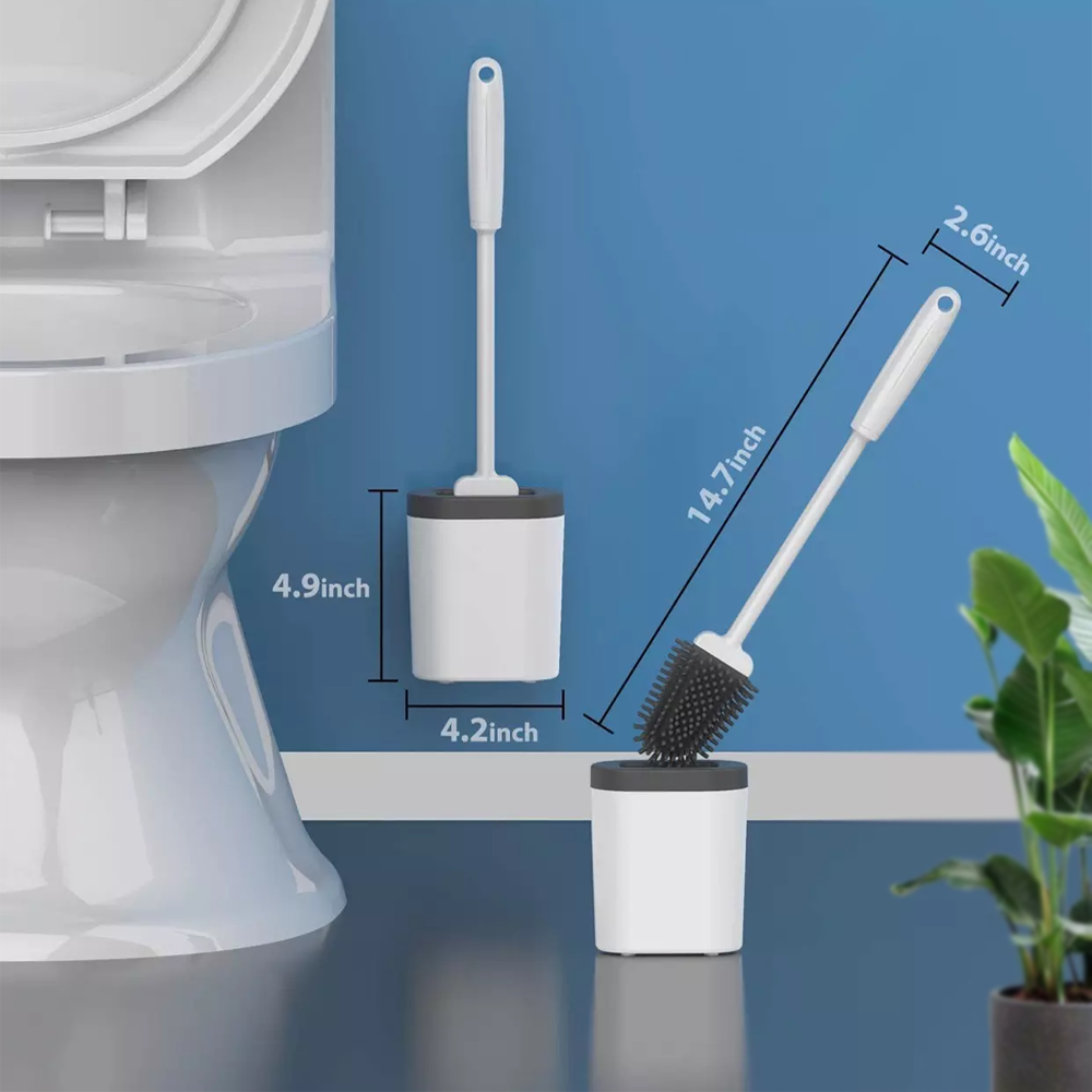flexible silicone toilet brush