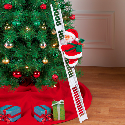 Santa Climbing Ladder Christmas Decorations 1