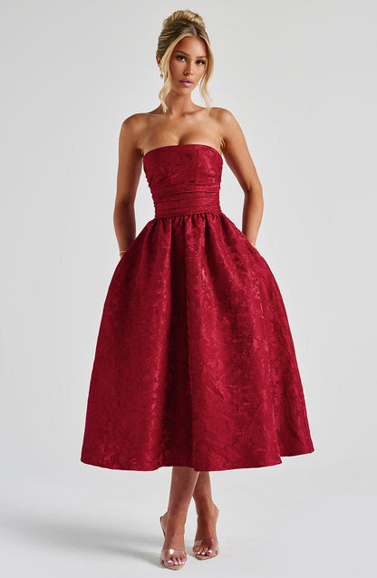 Saoirse Midi Dress Red