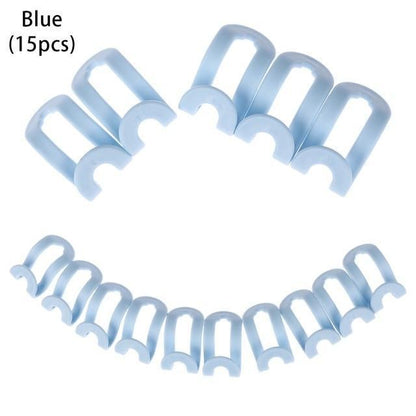 Closet Clothing Hanger Magic Hooks (15 pcs) Blue ( Pack  of 15)