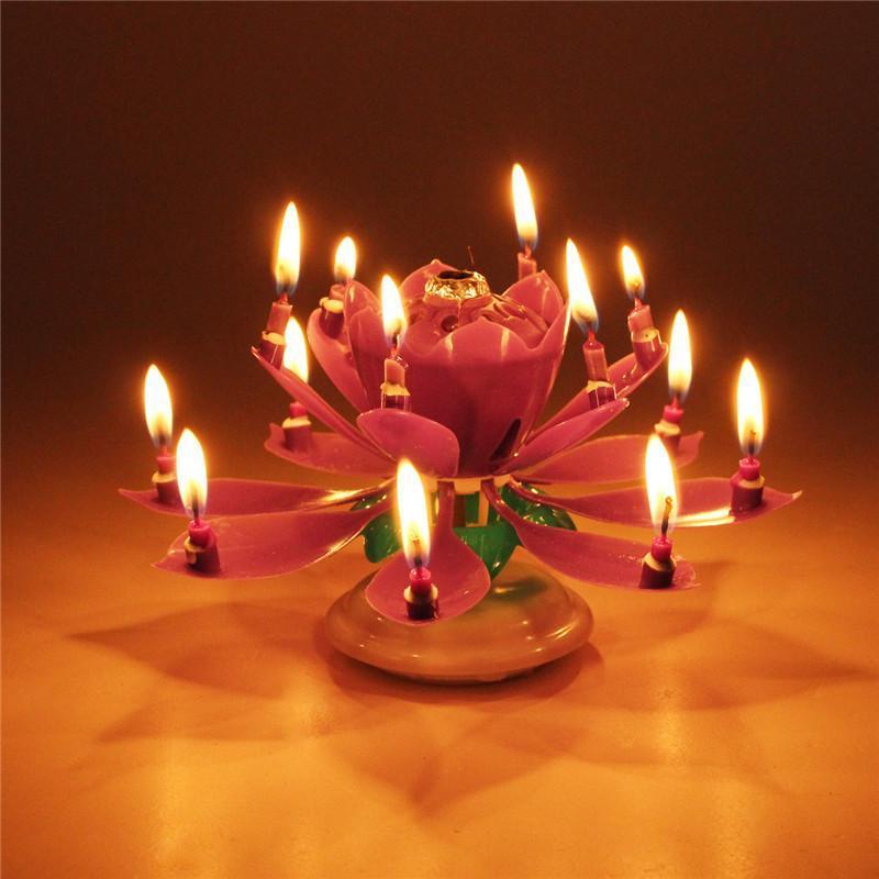 musical candle flower