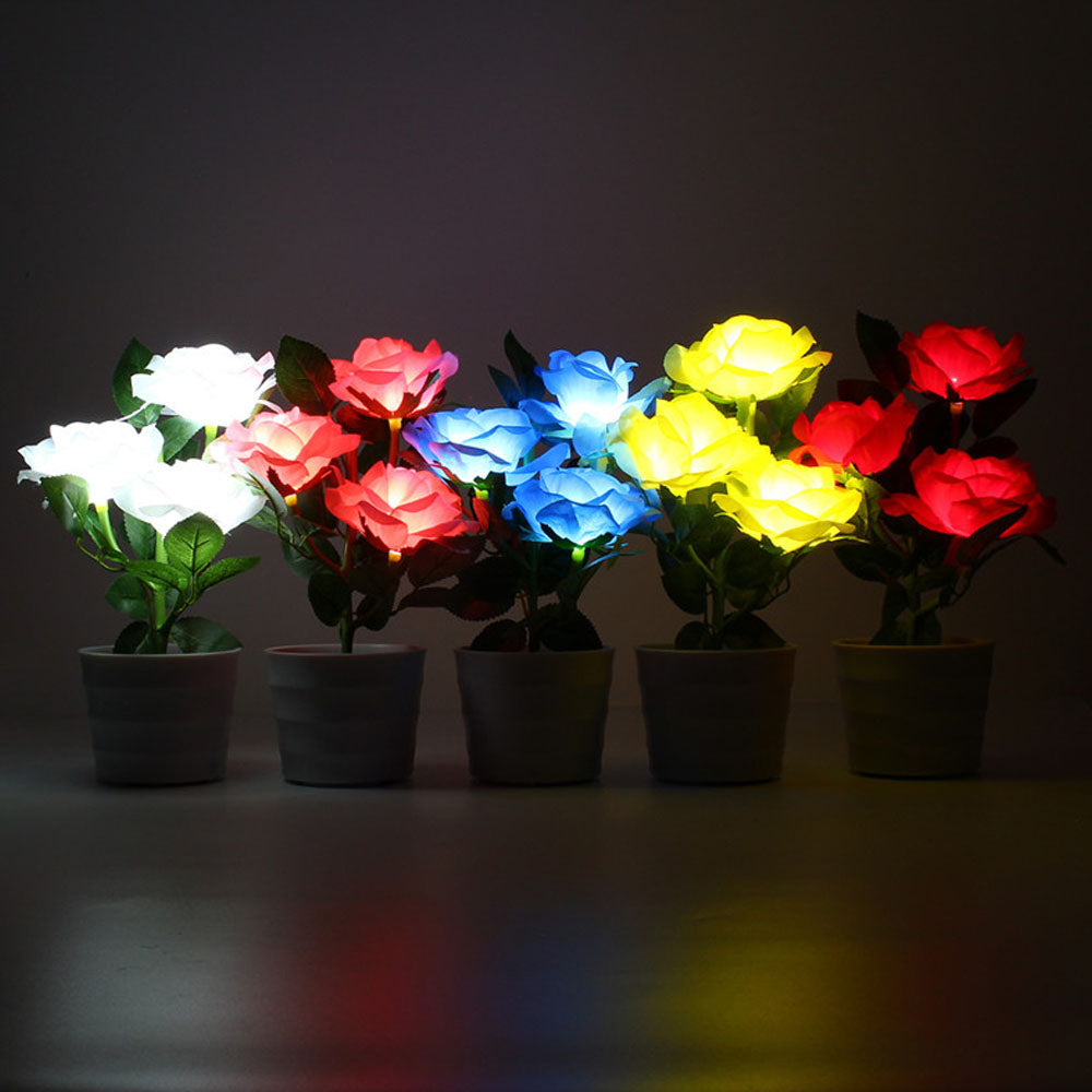 Solar Powered LED Rose Light 2