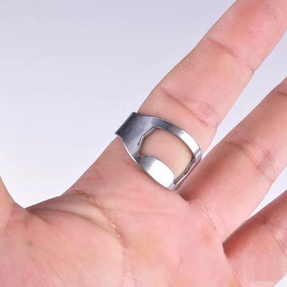 Stainless Steel Bottle Cap Opener Ring 1