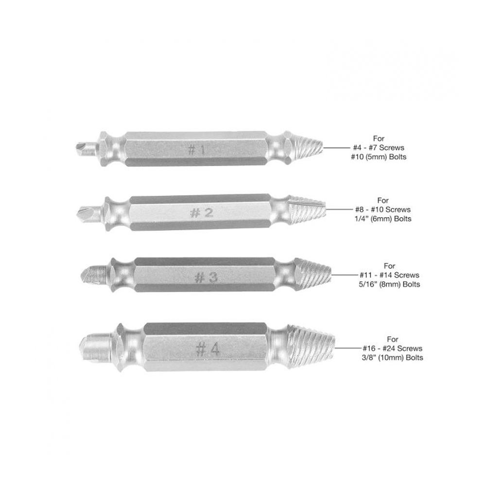 Stripped Screw Extractor Drill Bit Set 5