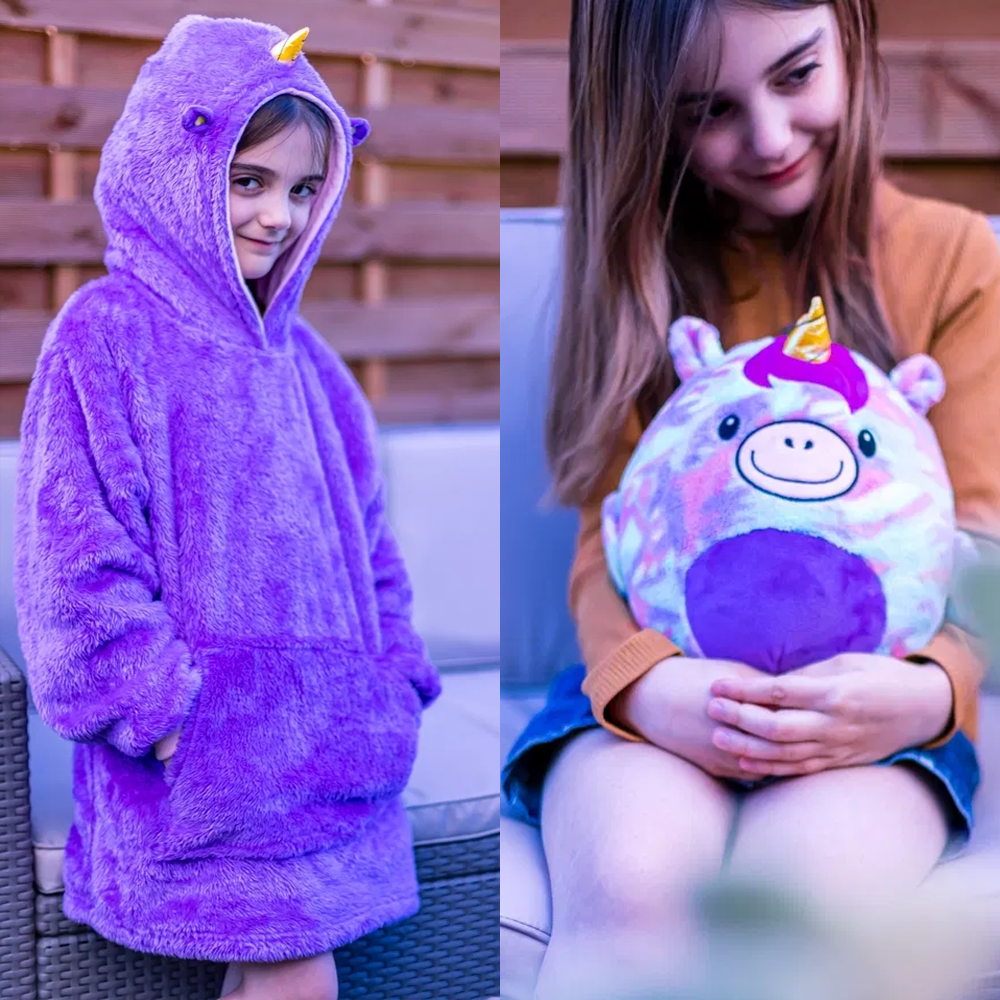 Multifunctional stuffed animal hoodie for children