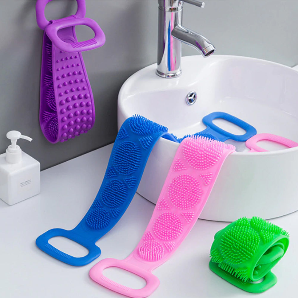 Exfoliating Silicone Wet & Dry Body Scrubber Brush 1