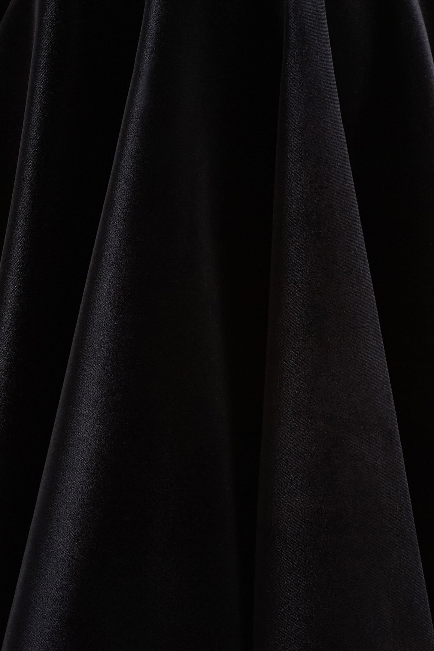 Priya | Black Velvet Mini Dress With Puff Sleeves
