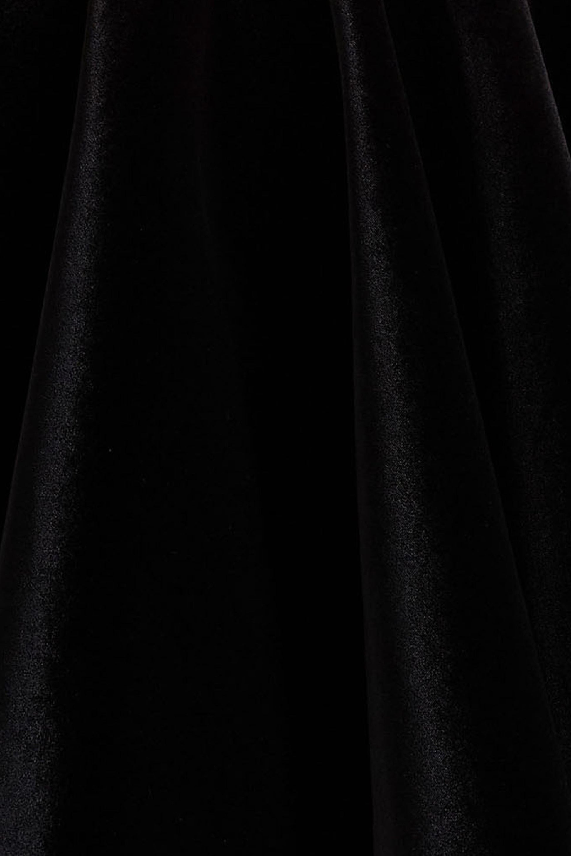Mirage | Black Velvet Halter-Neck Mini Dress With Skater-Skirt