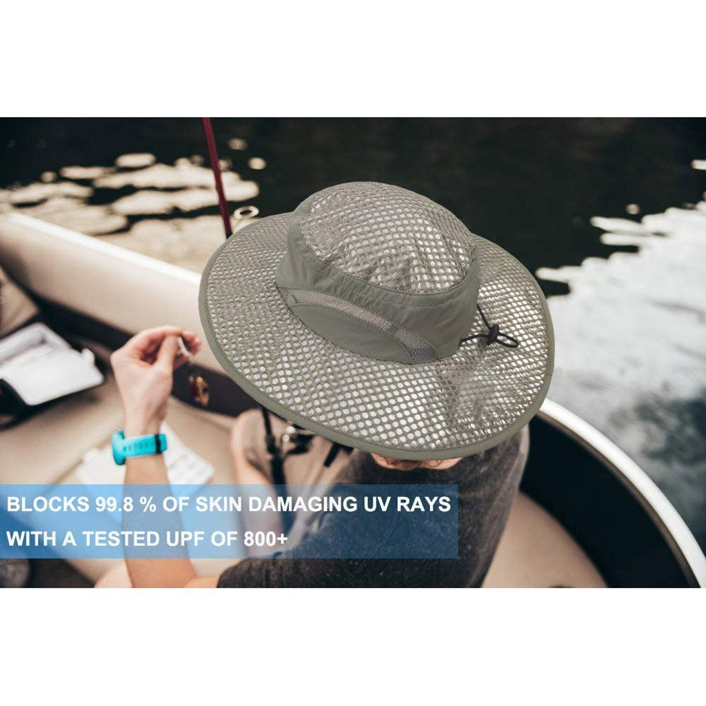 Breathable Fabric Cooling Sun Hat CloseUp