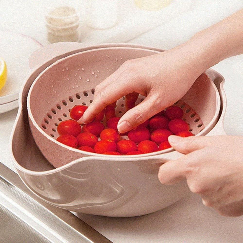 Easytoclean kitchen strainer with dual layers