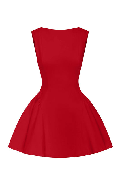 Yalina Mini Dress Red