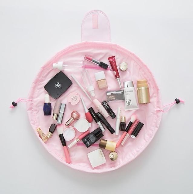 Travel Make Up Wrap Bag  Pink